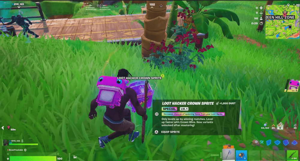 Find the Loot Hacker Crown Sprite in Fortnite