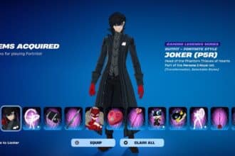 Fortnite Persona 5 Joker Skin