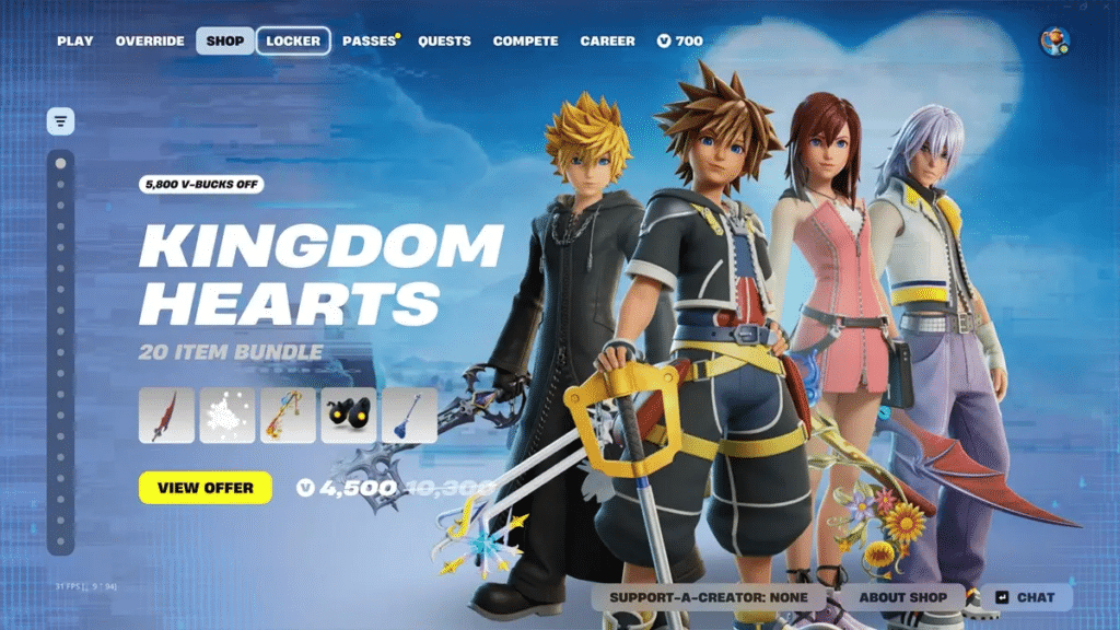 Get Sora for free in the Kingdom Hearts Cup