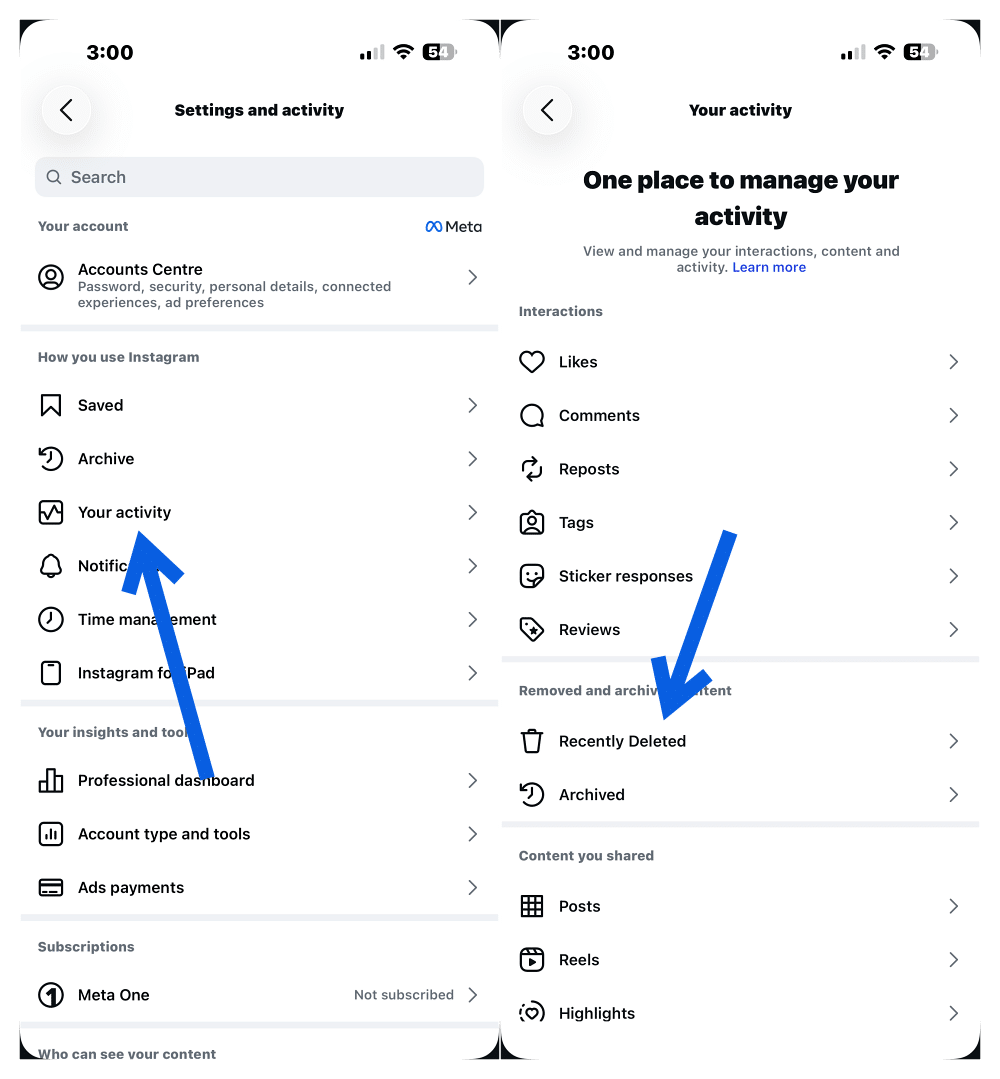 Recover a Deleted Instagram Carousel Photo