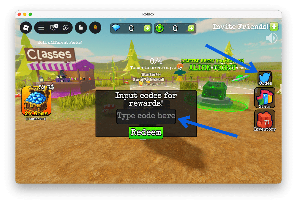 Redeem Codes in Search For The Needle