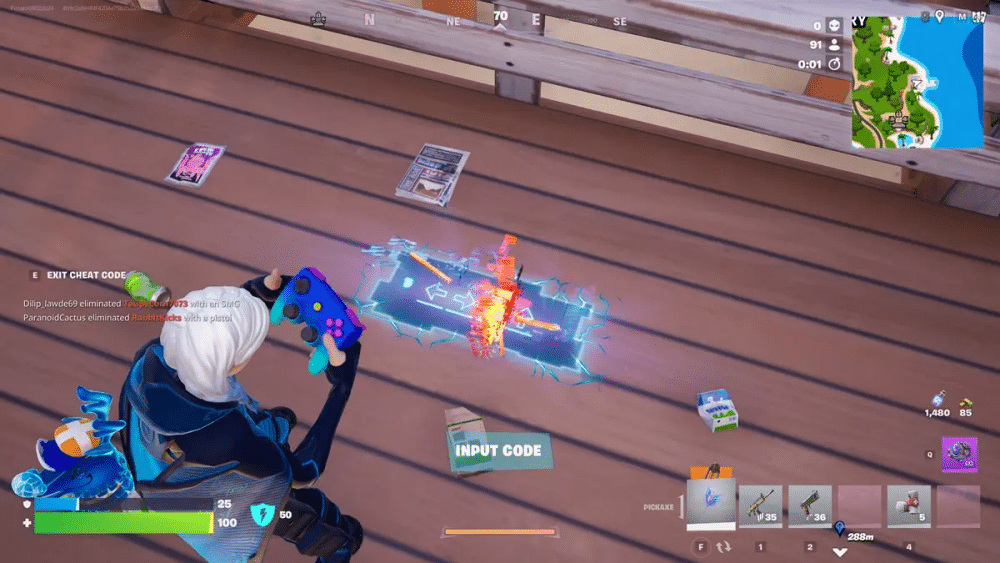 find the Crash Bandicoot Sprite in Fortnite
