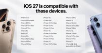 iOS 27 Devices Compatibility