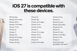 iOS 27 Devices Compatibility