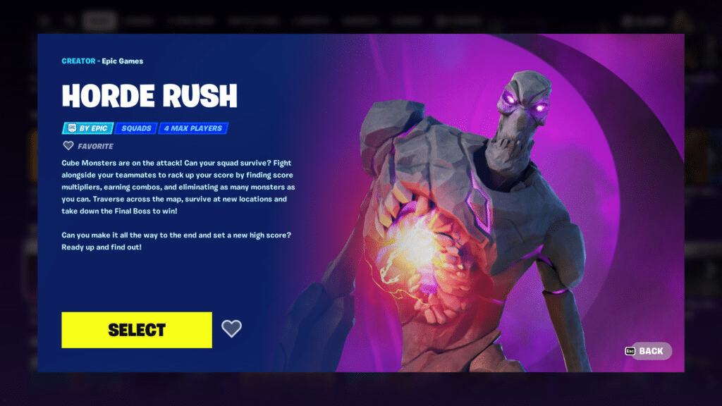 Fortnite Horde Rush