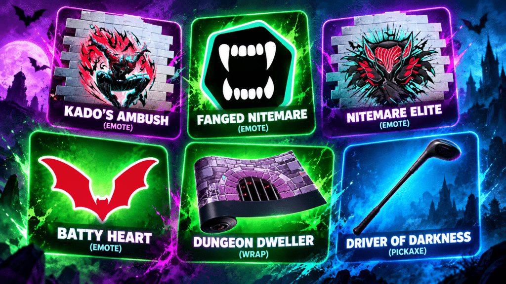 Neon Nightmare Item Showcase