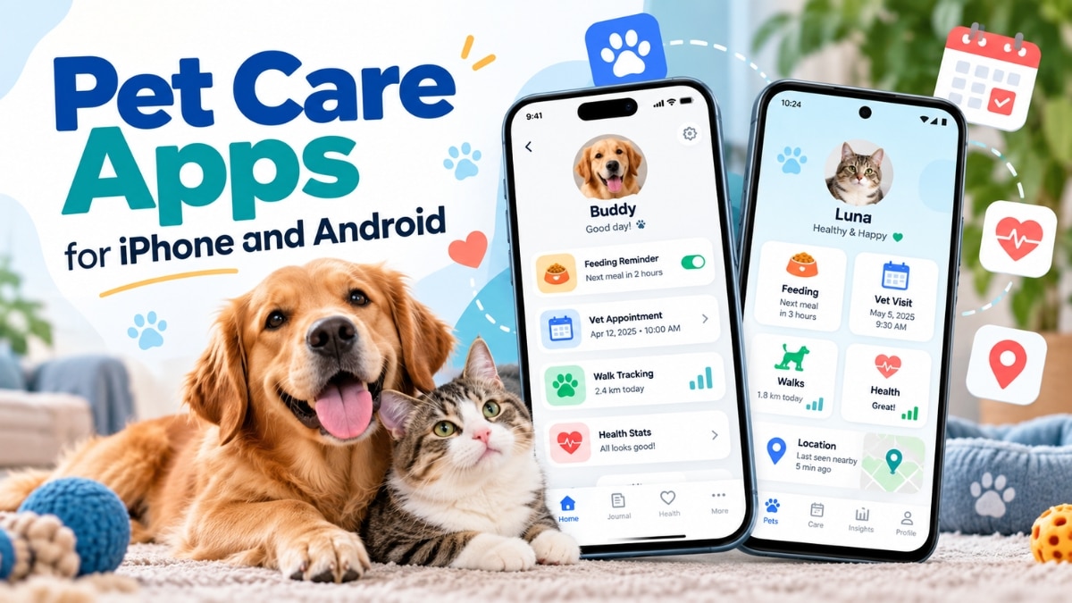 Pet Care App for iPhone and Android
